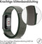 imoshion Nylon bandje - Geschikt voor Fitbit Charge 6, Charge 5 - Donkergrijs - L
