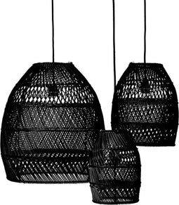 Original Home Lampshade Moon Small Black - Set of 3