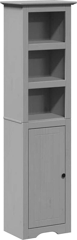 vidaXL - Badkamerkast - BODO - 44x30x160 - cm - grijs