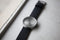 LEFF amsterdam - Horlogebandje - Leren Band D42 - Zwart - 22 mm