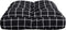 vidaXL - Palletkussen - ruitpatroon - 60x40x12 - cm - stof - zwart