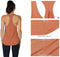 Dames Tanktop Sporttop Racerback Fitness Yoga Mouwloze Shirts, 2-Pack