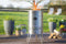 Feuerhand Vuurton Pyron - Zilver - 44.5x44.5x74cm - Modern