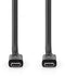 Nedis CCGP66040BK10 - USB4-kabel - 40 Gbps 240W Power Delivery - Zwart