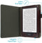 imoshion E-reader Hoesje - Geschikt voor Tolino Shine 4, Kobo Clara 2E - Vegan Leather Bookcase - Donkerbruin