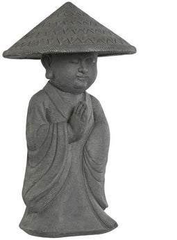 Decoratieve figuren Home ESPRIT Grijs Monnik Orientaals 30 x 30 x 51 cm