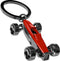 Metalmorphose sleutelhanger Race auto rood