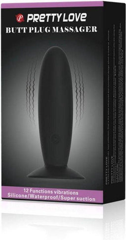 Pretty Love Vibrating Butt Plug Anal Black