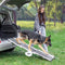 Hondenloopplank - Uitschuifbare Hondentrap - Antislip - Reflecterende Zijkanten - 90kg Capaciteit - Grijs