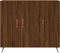 vidaXL - Dressoir - 90x34x80 - cm - bewerkt - hout - bruin - eikenkleur