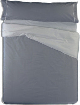 Dekbedovertrek set Hosteline VEGAS Grijs Bed van 150 2 Onderdelen