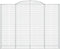 vidaXL - Schanskorven - 3 - st - gewelfd - 300x50x220/240 - cm - ijzer
