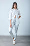 Toxik3 - Broek - Hoge taille - Zilver chrome lederlook