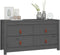 vidaXL - Dressoir - 100x40x54 - cm - massief - grenenhout - grijs