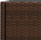 vidaXL - Plantenbak - met - schap - poly - rattan - bruin