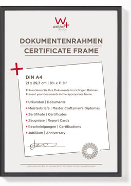 Walther New Lifestyle - Kunststof lijst - Fotoformaat 21x29,7 cm (DIN A4) - Zwart