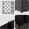 vidaXL - Tuinbak - met - Trellis - 3 - st - Bruin - 80x80x143 - cm