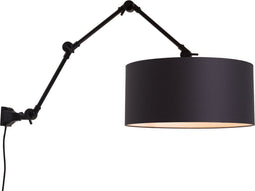 it's about RoMi Hang-/Wandlamp Amsterdam - Zwart/Zwart - 100x47x85cm - Binnen Bohemian,Scandinavisch