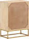 vidaXL - Ladekastje - 55x30x76 - cm - massief - mangohout - en - ijzer