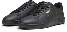 PUMA Smash 3.0 L - Unisex Sneakers - Gevoerde kraag - PUMA Black-PUMA Gold-PUMA Black