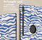 imoshion Tablet Hoes - Geschikt voor Samsung Galaxy Tab S9 11.0 inch Ultra / Galaxy Tab S10 Ultra - 360° Draaibare Design Bookcase 3 inkepingen - White Blue Stripes