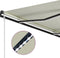 vidaXL - Luifel - uittrekbaar - met - windsensor - en - LED - 600x300 - cm - crème