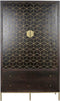 Kast DKD Home Decor 100 x 40 x 175 cm Zwart Metaal Acacia