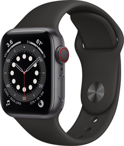 Apple Watch Series 6 - Smartwatch - Zuurstofsaturatie ECG Always-on Retina-display - Zwart (40 mm)
