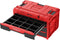 Qbrick System - ONE Drawer 3 Gereedschapskist 2.0 - 3 lades 27 L Rood Ultra HD