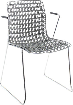 Workliving Moiré - Vergaderstoel - Eetkamerstoel - Kunststof - Design