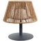 Snoerloze tafellamp - LUMISKY - STANDY MINI RAFFY - H22 cm - Natuurlijk raffia - Warm wit en witt...