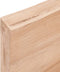 vidaXL - Wandschap - 80x10x6 - cm - behandeld - massief - eikenhout - lichtbruin