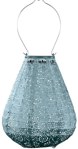Lumiz Solar Tuinverlichting - Tuinverlichting op zonne energie - Tuinverlichting - Buitenlampjes - Tuinverlichting op zonneergie - Buitenverlichting - Decoratie - Fiore Tulip - 20 cm - Grijs Blauw