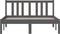 vidaXL - Bedframe - massief - hout - grijs - 120x190 - cm
