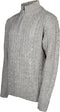 Life Line Marcel Sweater Knit Half Zip Heren Lichtgrijs Maat L