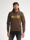 Petrol Industries Kennewick - Heren Artwork Hoodie - Capuchon - Bruin - Maat L