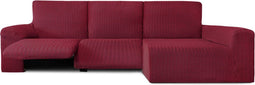 Hoes voor chaise longue met lange armleuning rechts Eysa JAZ Bordeaux 180 x 120 x 360 cm