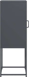 vidaXL - Dressoir - 36x39x107 - cm - koudgewalst - staal - antracietkleurig
