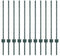 vidaXL - Hekpalen - 11 - stuks - U-vorm - Groen - 80 - cm - Staal