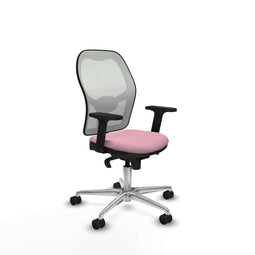 Piqueras y Crespo 2D086N0 - Bureaustoel - Verstelbare hoogte met armleuning - Roze