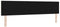 vidaXL - Hoofdbord - met - knopen - Donkerbruin - 200 - cm - Stof