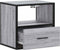 vidaXL - Nachtkastjes - 2st - wandgemonteerd - 40x31x39,5cm - grijs - sonoma - eiken