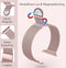 Podec Smartwatch Magnetische RVS Strap Rose Roze - Geschikt voor Apple Watch - Bandje Geschikt voor