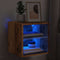 vidaXL - Tv-wandmeubel - met - LED-verlichting - 30x28,5x30 - cm - oud - houtkleurig