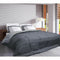 Wasbaar dekbed met vaste hoes - 140x200 - Warm in winter koel in zomer - Donker grijs / Zilver grijs