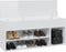 vidaXL - Schoenenbank - 105x30x45 - cm - bewerkt - hout - hoogglans - wit
