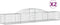 vidaXL - Schanskorven - 2 - st - gewelfd - 300x50x40/60 - cm - gegalvaniseerd - ijzer