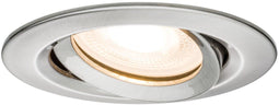 Paulmann Nova Plus - Inbouwlamp - Zwenkbaar IP65 dimbaar GU5,3/GU10 35W 230/12V - Staal geborsteld