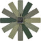 TFA Dostmann Clock in The Box analoge wandklok, 60.3020.04, designklok, plug-in design, tikt niet, lange batterijduur, geschikt voor slaapkamer/keuken/studeerkamer, groen