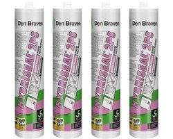 Zwaluw Hybriseal 2PS - beglazingskit - wit - 4 x 290 ml